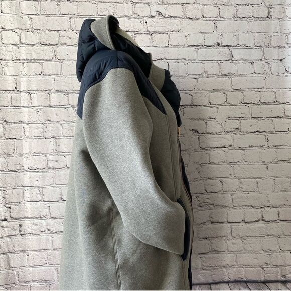 Kit and Ace Liberty Jacket French Terry Puffer Grey Blue size 10 goose down - Picture 3 of 12